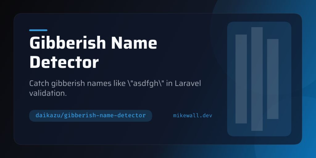 Gibberish Name Detector